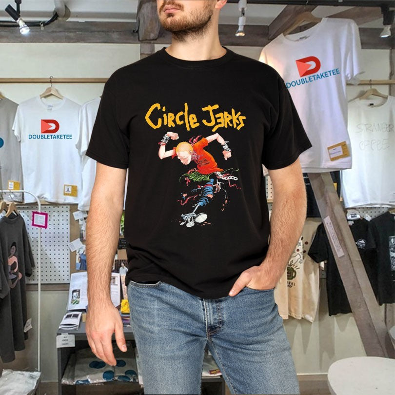 Official Circle Jerks Full Colour Skankman Shirts Unisex , , , Long Sleeve Tee