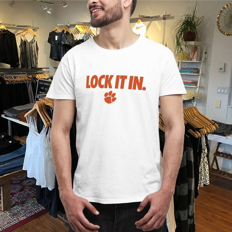 Official Clemson Tigers Lock It In Shirts Unisex , , , Long Sleeve Tee
