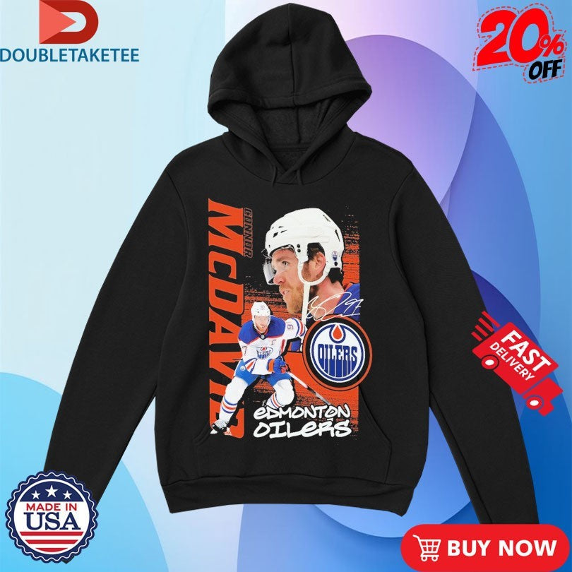 Official Connor McDavid Edmonton Oilers Playmaker NHL Signature Shirts Unisex , , , Long Sleeve Tee