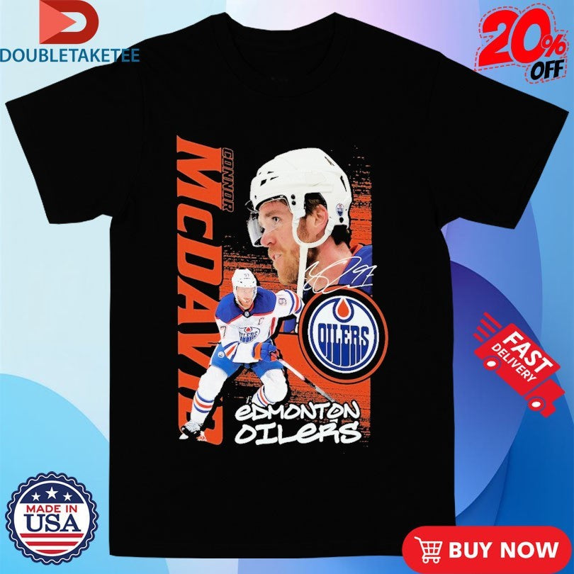 Official Connor McDavid Edmonton Oilers Playmaker NHL Signature Shirts Unisex , , , Long Sleeve Tee