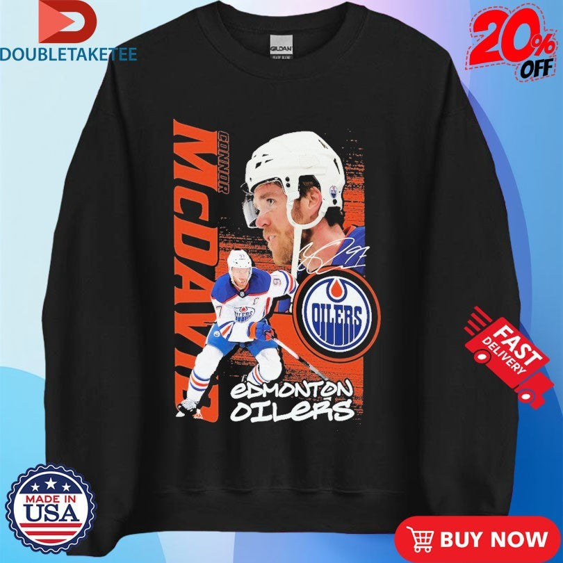 Official Connor McDavid Edmonton Oilers Playmaker NHL Signature Shirts Unisex , , , Long Sleeve Tee