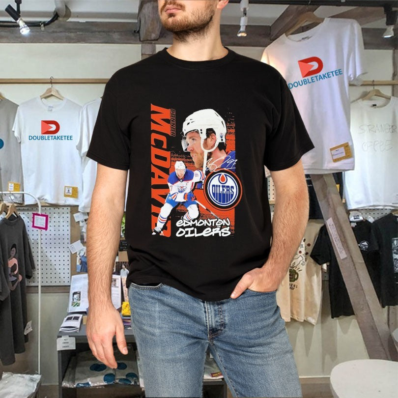 Official Connor McDavid Edmonton Oilers Playmaker NHL Signature Shirts Unisex , , , Long Sleeve Tee