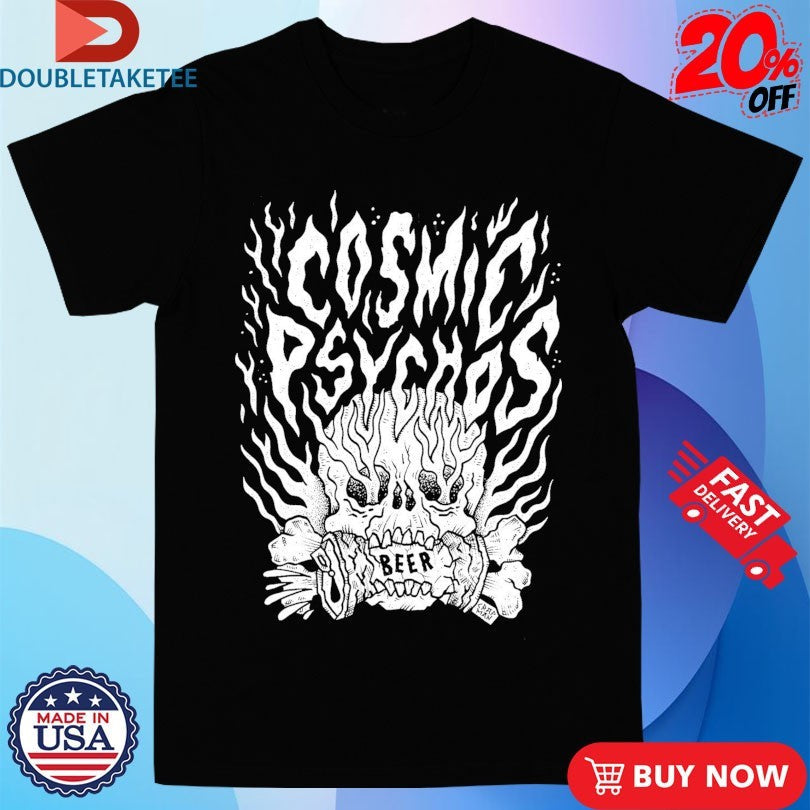 Official Cosmic Psychos Beer Crusher Shirts Unisex , , , Long Sleeve Tee