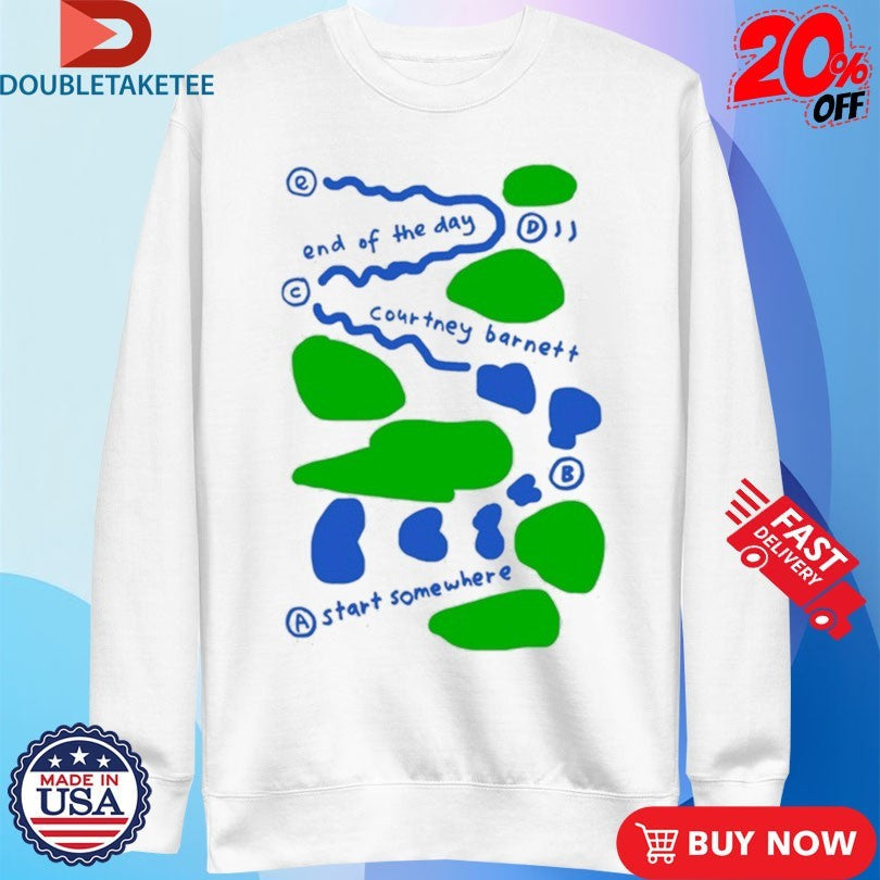 Official Courtney Barnett End Of The Day Start Somewhere Shirts Unisex , , , Long Sleeve Tee