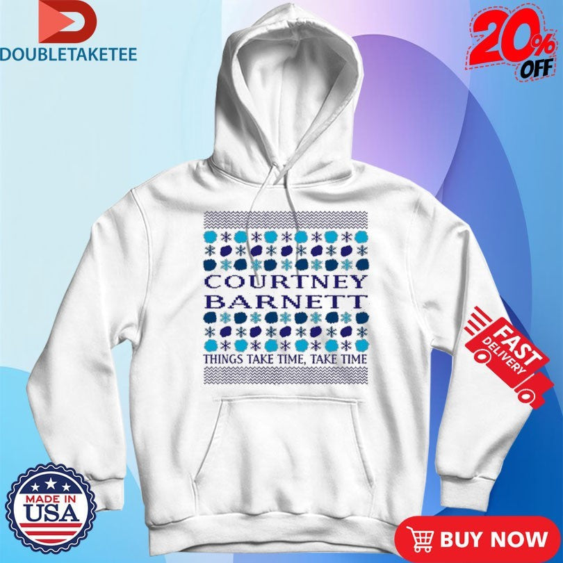 Official Courtney Barnett Things Take Time Holiday Ugly Christmas Shirts Unisex , , , Long Sleeve Tee