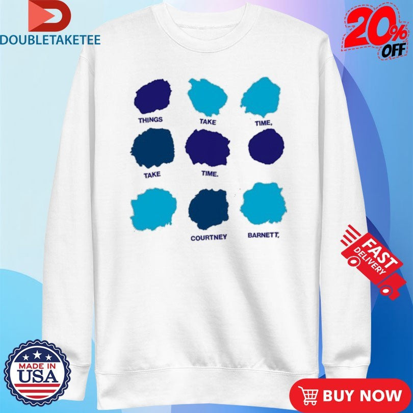 Official Courtney Barnett Things Take Time Take Time Shirts Unisex , , , Long Sleeve Tee