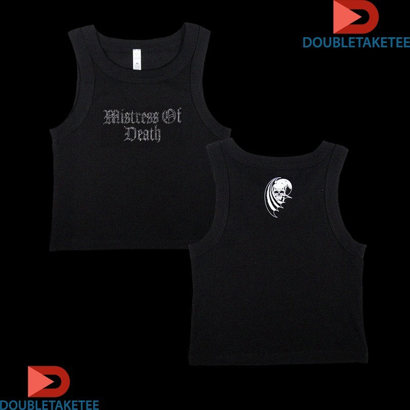 Official Creeper Mistress Of Death Rhinestone Shirts Unisex , , , Long Sleeve Tee