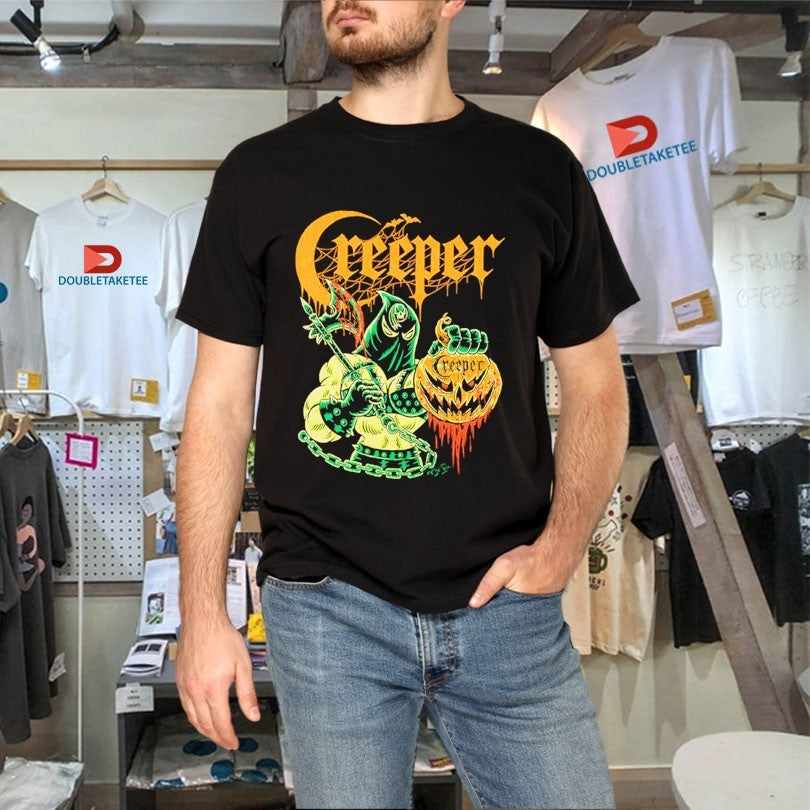 Official Creeper Sol Roc Mistress Of Death Pumpkin Shirts Unisex , , , Long Sleeve Tee