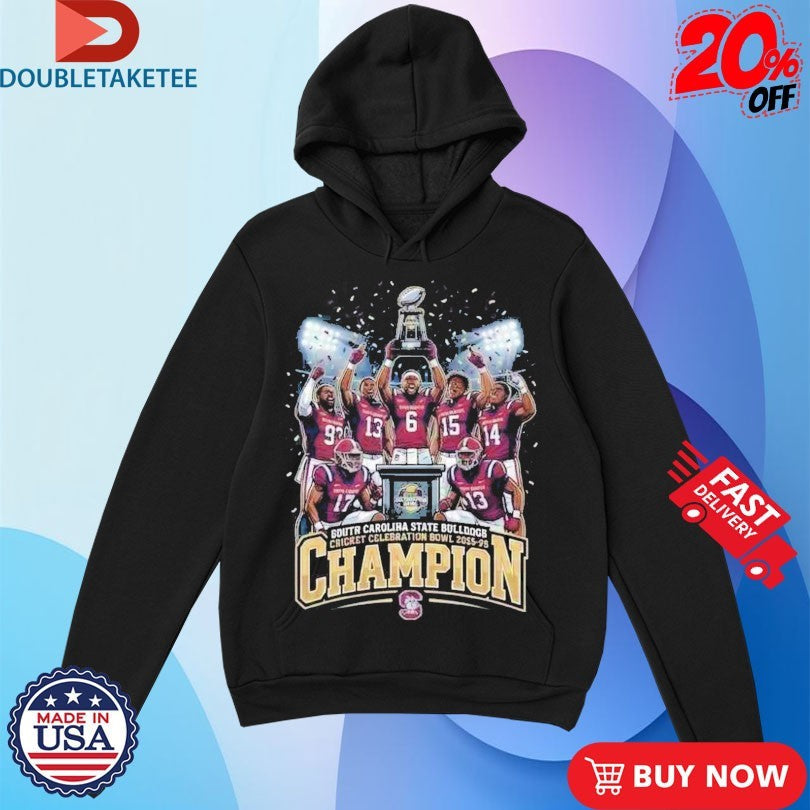 Official Cricket Celebration Bowl 2025 Championship South Carolina State Bulldogs Winner Congratulations Team Member Shirts