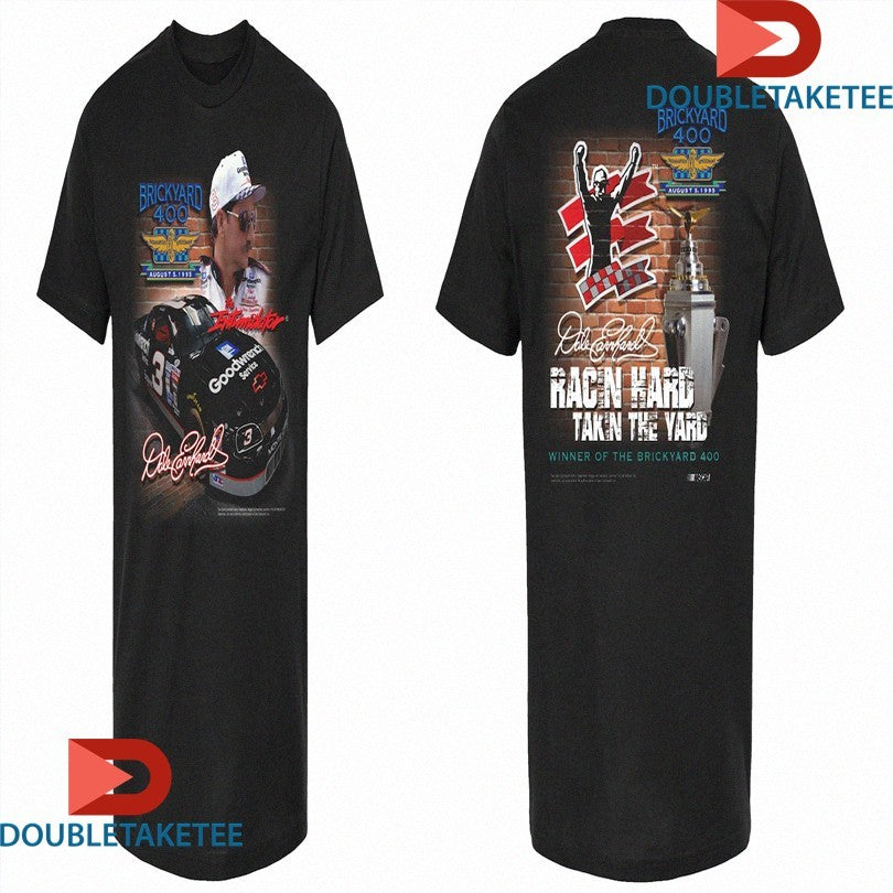 Official Dale Earnhardt Checkered Flag Sports 1995 Goodwrench 400 Winner Of The Brickyard Indianapolis Motor Speedway Shirts