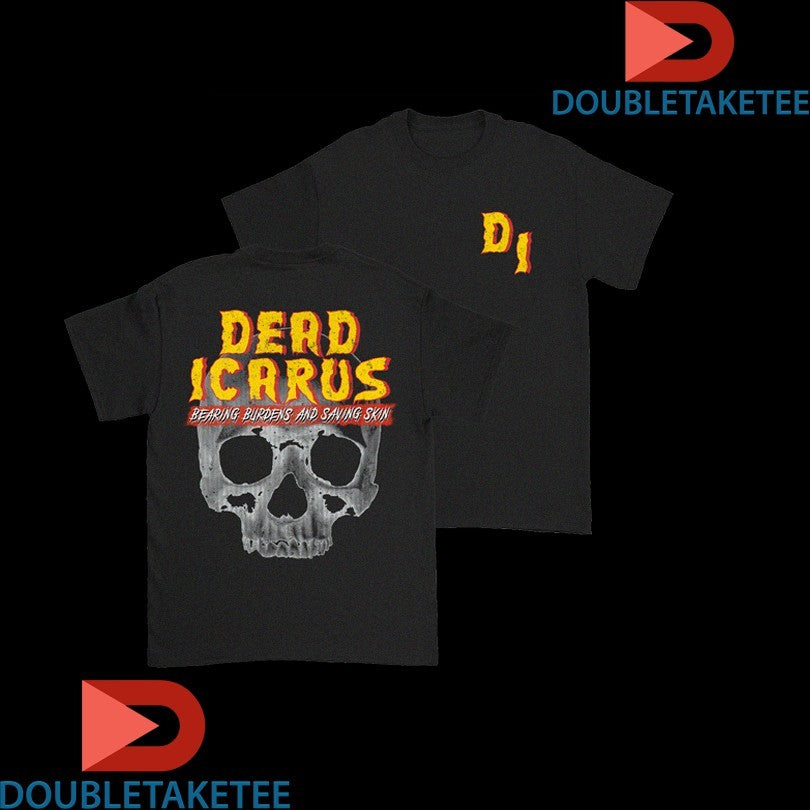 Official Dead Icarus Bearing Burdens And Saving Skin Skull Logo Shirts Unisex , , , Long Sleeve Tee