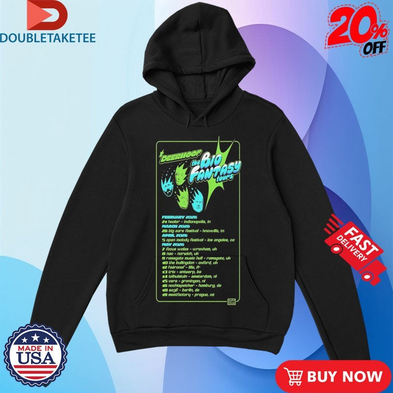Official Deerhoof The Bio Fantasy Tours 2026 Dates Shirts Unisex , , , Long Sleeve Tee