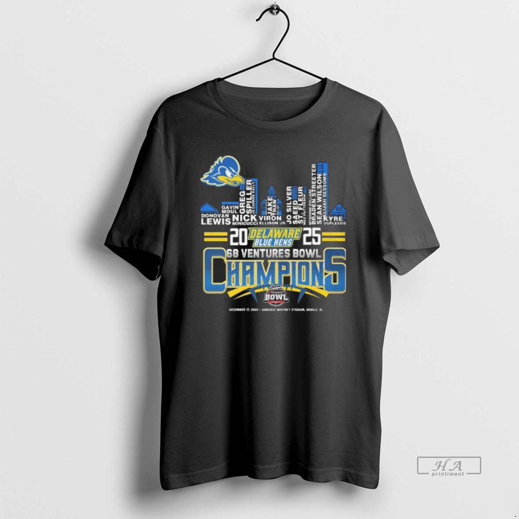 Official Delaware Blue Hens 2025 68 Ventures Bowl Champions City Skylines