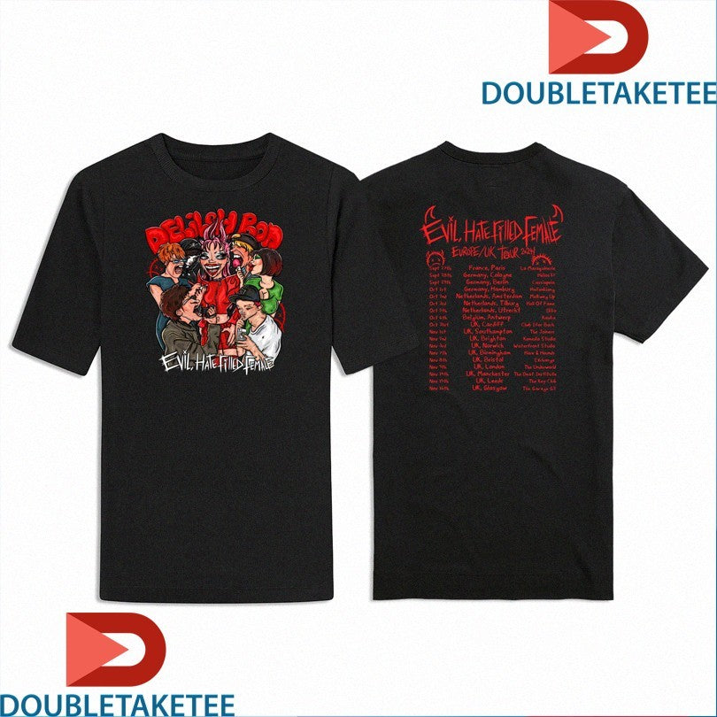 Official Delilah Bon Evil, Hate Filled Female 2024 Tour Shirts Unisex , , , Long Sleeve Tee