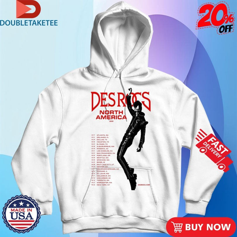 Official Des Rocs North America 2026 Tour Shirts Unisex , , , Long Sleeve Tee