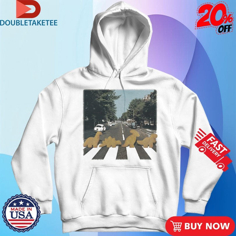Official Dino Nugget Abbey Road Shirts Unisex , , , Long Sleeve Tee