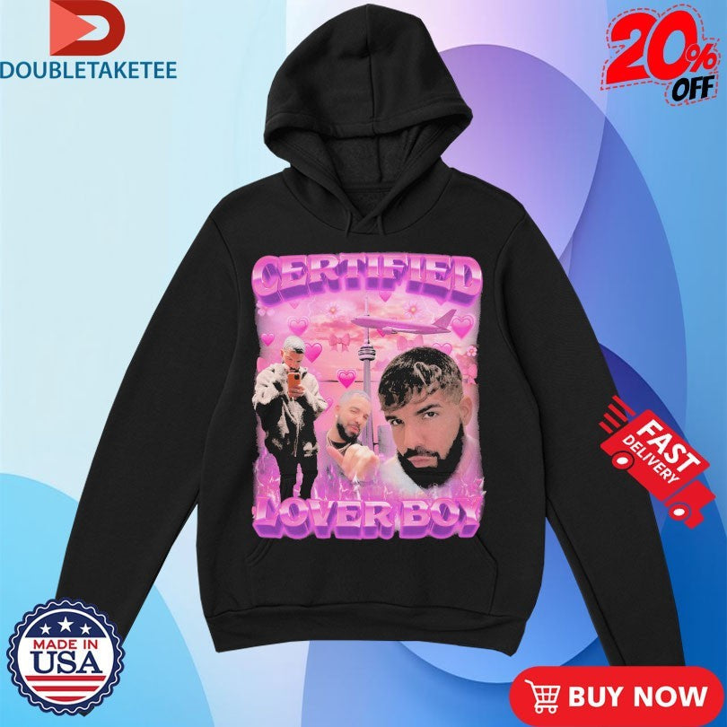 Official Drake Certified Lover Boy Album Heart Shirts Unisex , , , Long Sleeve Tee
