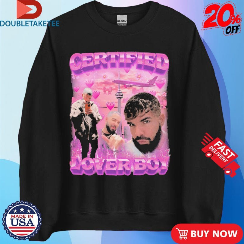 Official Drake Certified Lover Boy Album Heart Shirts Unisex , , , Long Sleeve Tee