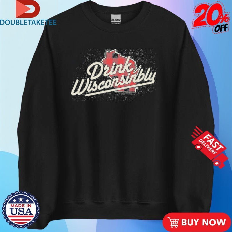 Official Drink Wisconsinbly Plaid Logo Shirts Unisex , , , Long Sleeve Tee
