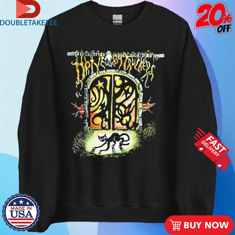 Official Drive-By Truckers Cat Owl Window Shirts Unisex , , , Long Sleeve Tee