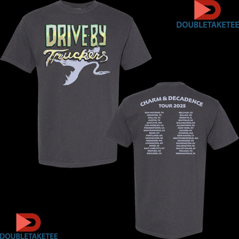 Official Drive By Truckers Charm &amp; Decadence Tour 2025 Shirts Unisex , , , Long Sleeve Tee