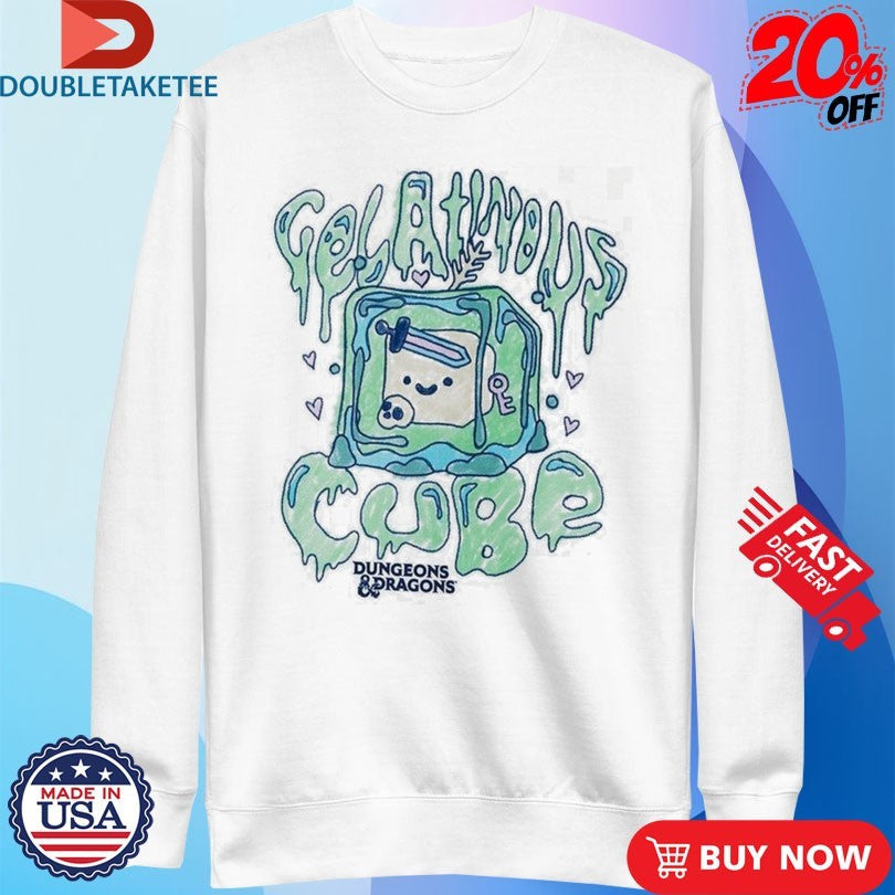 Official Dungeons &amp; Dragons Chibi Gelatinous Cube Shirts Unisex , , , Long Sleeve Tee
