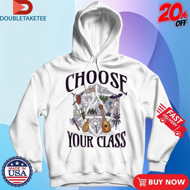 Official Dungeons &amp; Dragons Choose Your Class Shirts Unisex , , , Long Sleeve Tee
