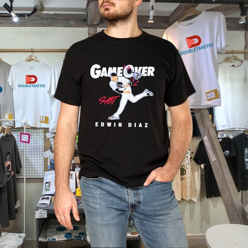 Official Edwin Diaz Game Over Los Angeles Dodgers Signature Shirts Unisex , , , Long Sleeve Tee