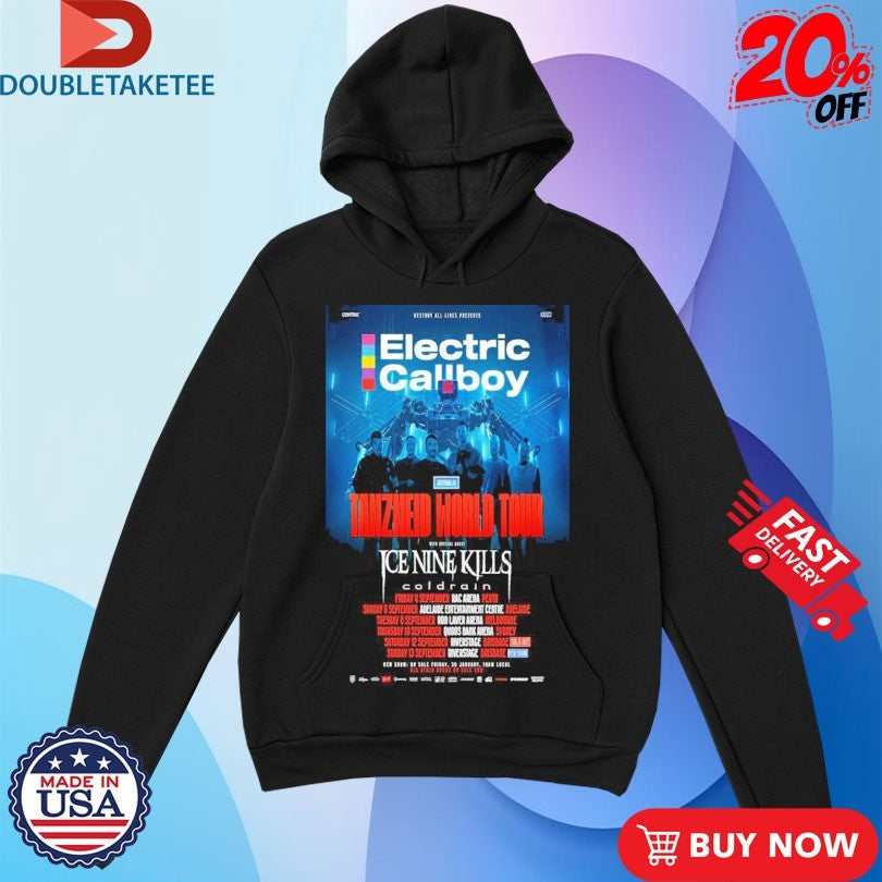Official Electric Callboy Tanzneid World Tour 2026 Dates Shirts Unisex , , , Long Sleeve Tee