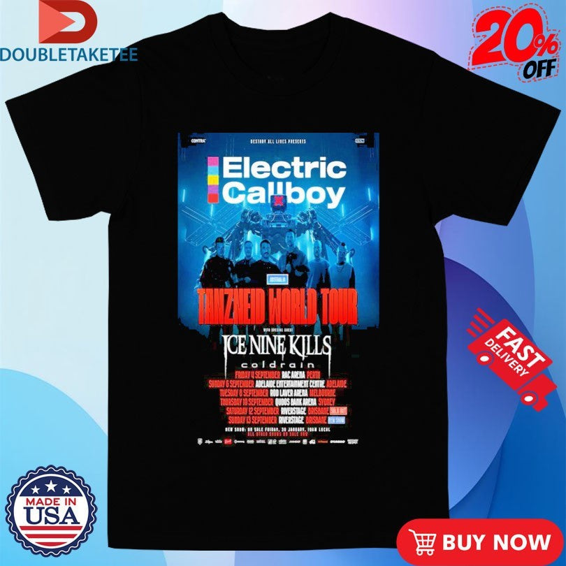 Official Electric Callboy Tanzneid World Tour 2026 Dates Shirts Unisex , , , Long Sleeve Tee