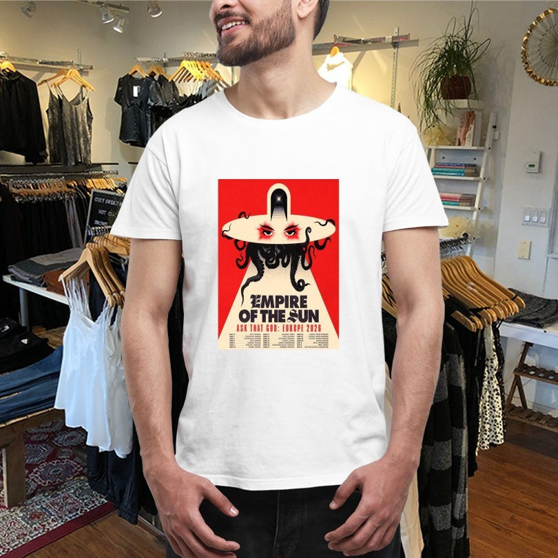 Official Empire Of The Sun Ask That God Europe 2026 Tour Shirts Unisex , , , Long Sleeve Tee