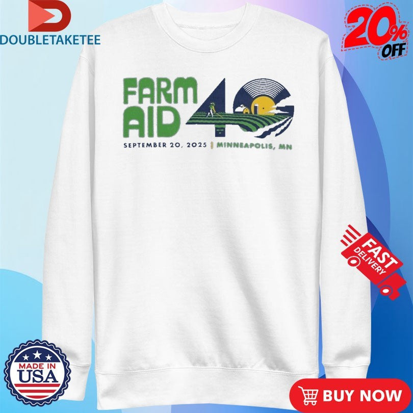 Official Farm Aid 40 Festival Logo Shirts Unisex , , , Long Sleeve Tee