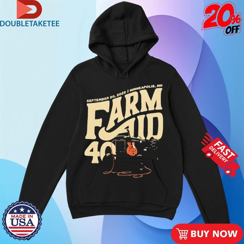Official Farm Aid 40 Tractor Amp Minneapolis MN Shirts Unisex , , , Long Sleeve Tee
