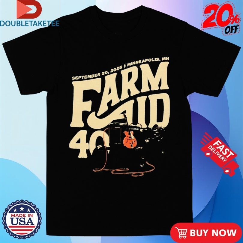 Official Farm Aid 40 Tractor Amp Minneapolis MN Shirts Unisex , , , Long Sleeve Tee