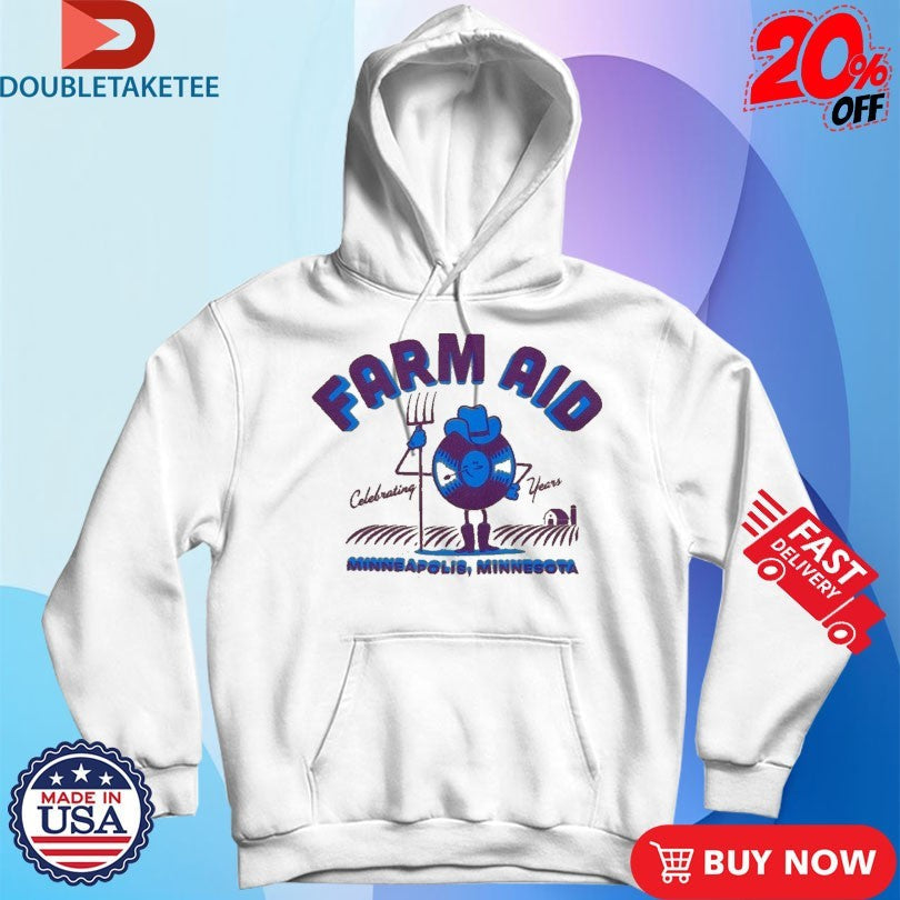 Official Farm Aid 40 Years Record Minneapolis Minnesota Shirts Unisex , , , Long Sleeve Tee