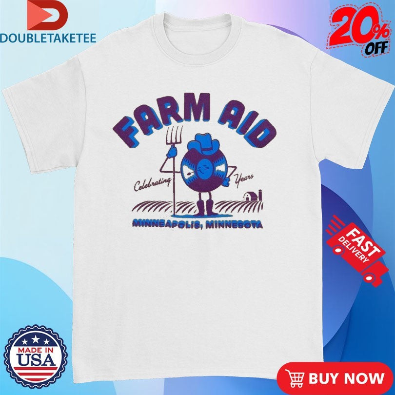 Official Farm Aid 40 Years Record Minneapolis Minnesota Shirts Unisex , , , Long Sleeve Tee