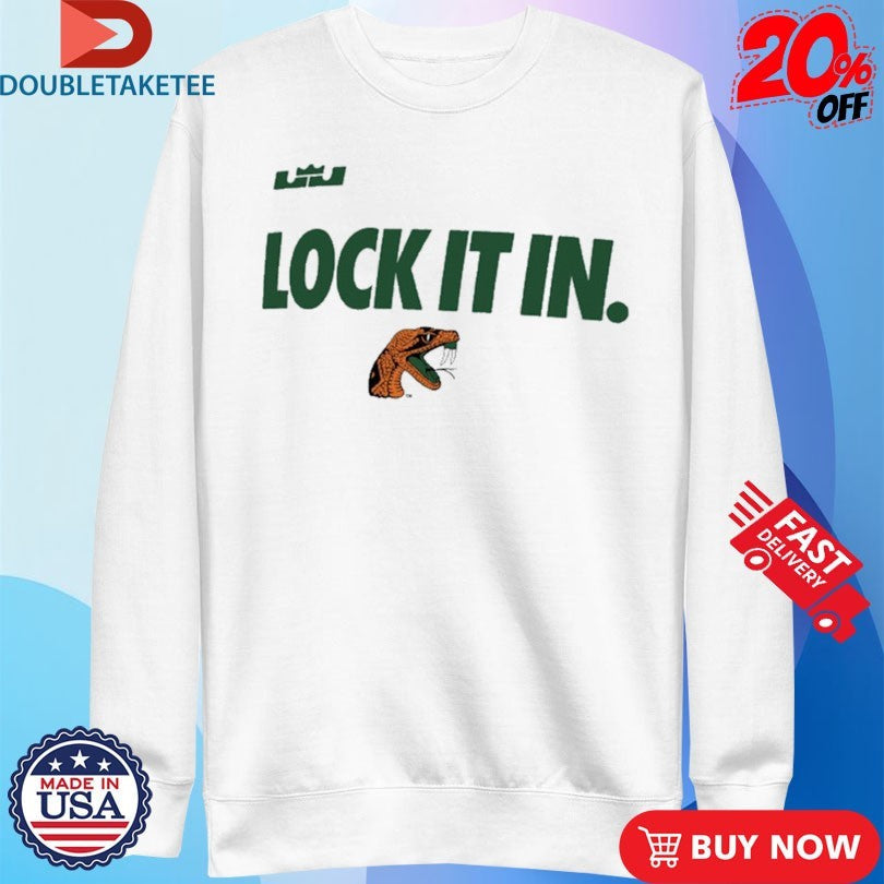 Official Florida A&amp;M Rattlers Lock It In Shirts Unisex , , , Long Sleeve Tee