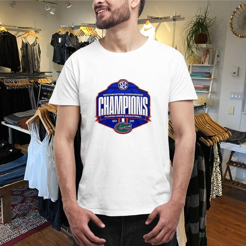 Official Florida Gators SEC 2026 Men’s Basketball Champions Shirts Unisex , , , Long Sleeve Tee