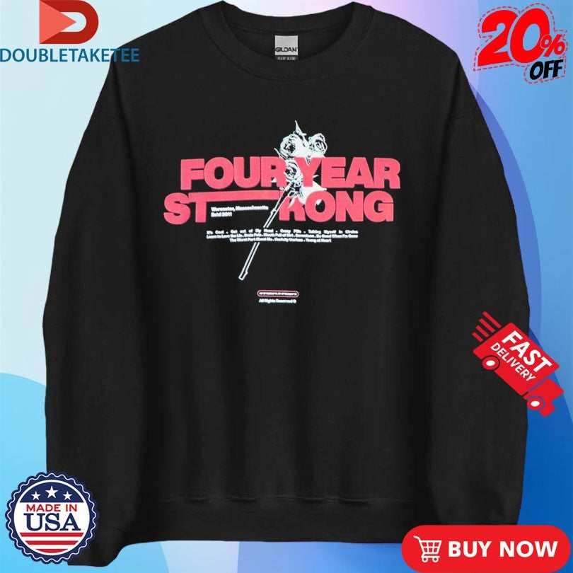 Official Four Year Strong Rose Tracklist Shirts Unisex , , , Long Sleeve Tee