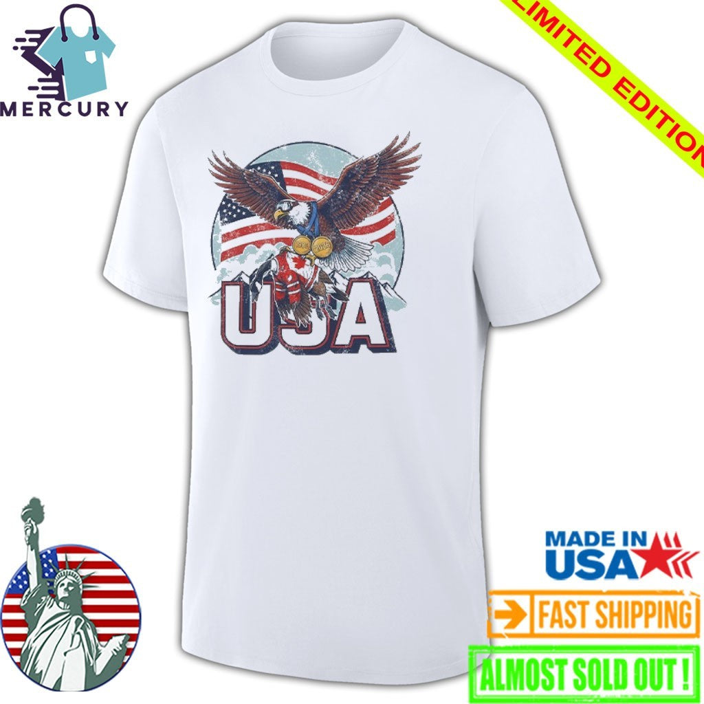 Funny USA Ice Hockey Eagle USA Champions 2026 Shirt