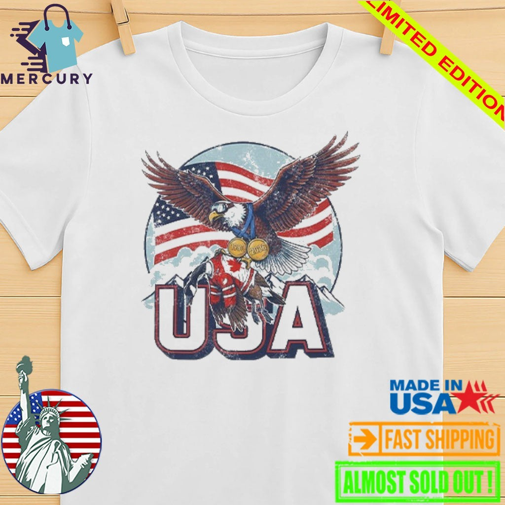 Funny USA Ice Hockey Eagle USA Champions 2026 Shirt