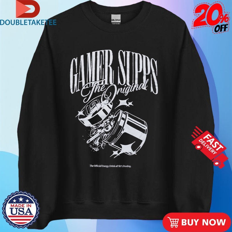 Official Gamer Supps The Energy Drink Of Shit Posting Shirts Unisex , , , Long Sleeve Tee