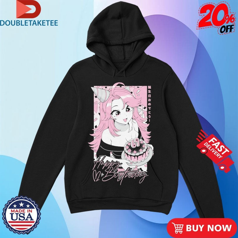 Official Gamer Supps Waifu Happy Birthday Girl Shirts Unisex , , , Long Sleeve Tee