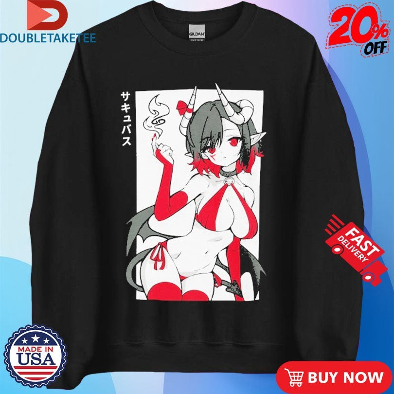 Official Gamer Supps Waifu S4.11 Succubus Shirts Unisex , , , Long Sleeve Tee
