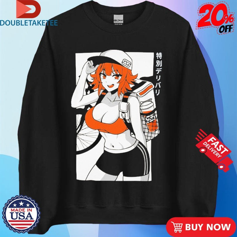 Official Gamer Supps Waifu S4.7 Delivery Girl Shirts Unisex , , , Long Sleeve Tee