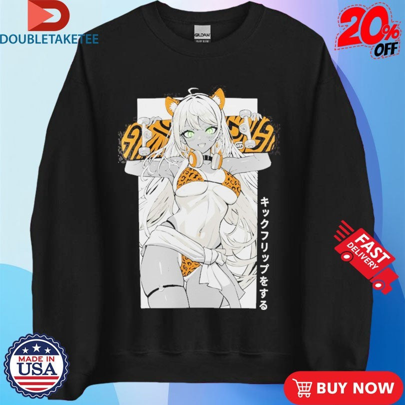 Official Gamer Supps Waifu S5.12 Skater Girl Shirts Unisex , , , Long Sleeve Tee