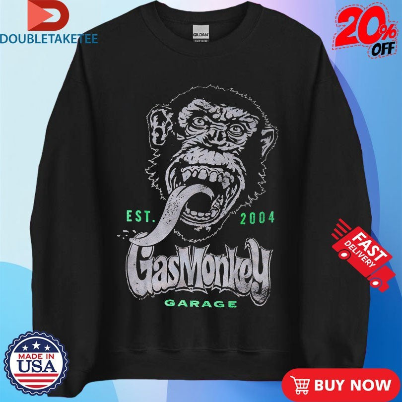 Official Gas Monkey Garage Monkey Est 2004 Shirts Unisex , , , Long Sleeve Tee