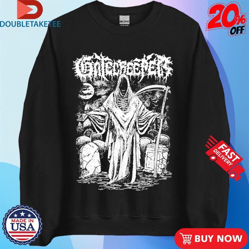 Official Gatecreeper Emptiness Grim Reaper Shirts Unisex , , , Long Sleeve Tee