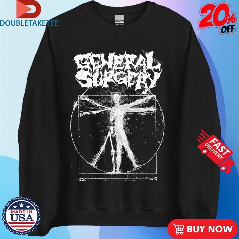 Official General Surgery Vitruvian Anatomy Shirts Unisex , , , Long Sleeve Tee
