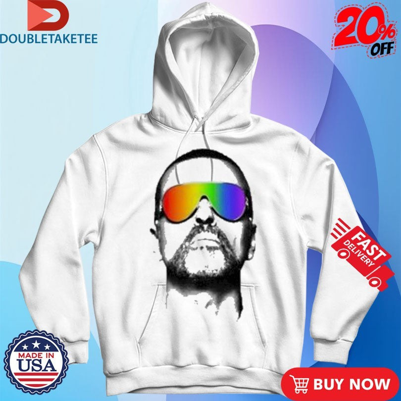 Official George Michael Pride Glasses Head Shirts Unisex , , , Long Sleeve Tee